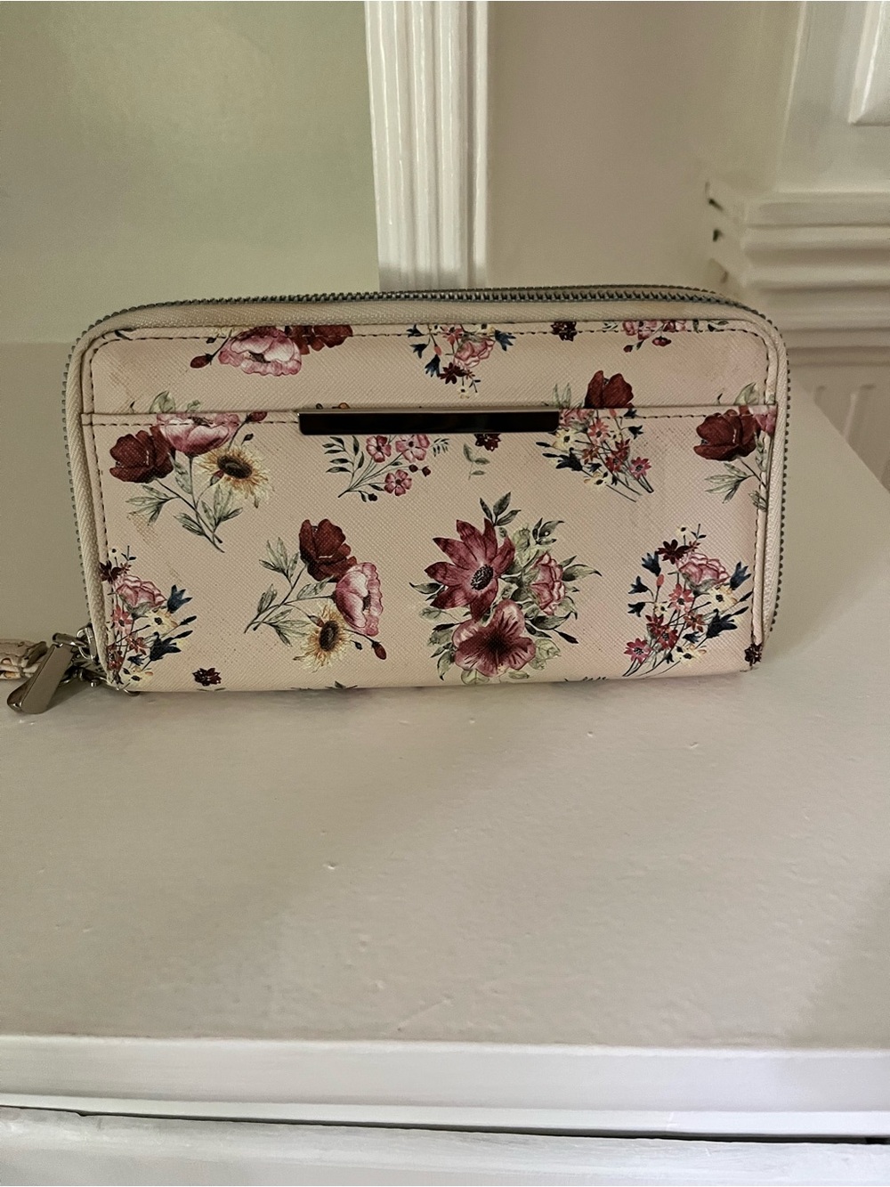 Floral Zip-Around Wallet